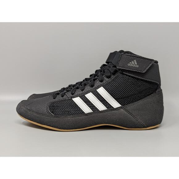 Adidas Youth HVC 2 Wrestling Shoes Sneakers AQ3327 Black White Size 4.5 Y main image 8